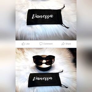 Brand New Sunglasses and personalized carrying bag